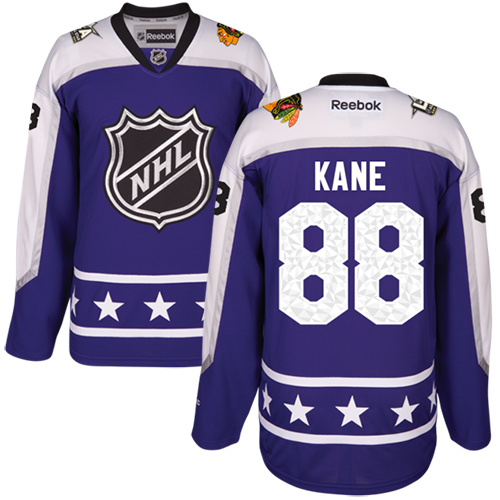 Blackhawks #88 Patrick Kane Purple All-Star Central Division Stitched NHL Jersey - Click Image to Close